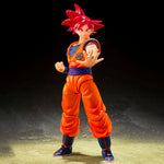 Goku SSJ GOD 16cm Dragon Ball Super BANDAI S.H.F - Action Figure