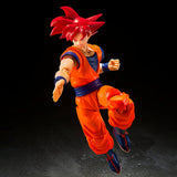 Goku SSJ GOD 16cm Dragon Ball Super BANDAI S.H.F - Action Figure