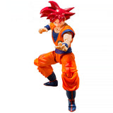 Goku SSJ GOD 16cm Dragon Ball Super BANDAI S.H.F - Action Figure