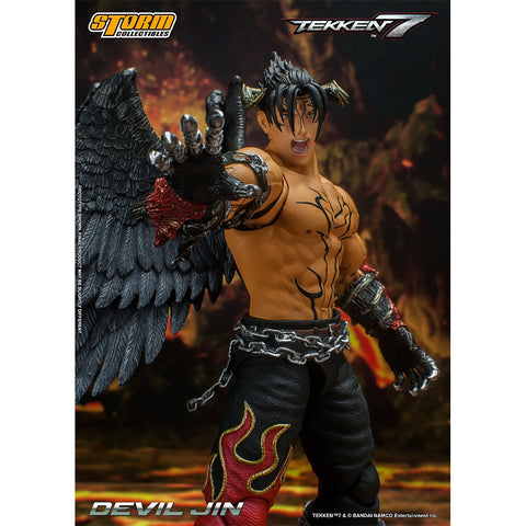 Jin Kazama (Devil) 1/12 Tekken 7 Articulável - Action Figure